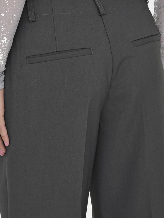 ONLY ONLY Kalhoty z materiálu Lalana 15334247 Šedá Wide Leg