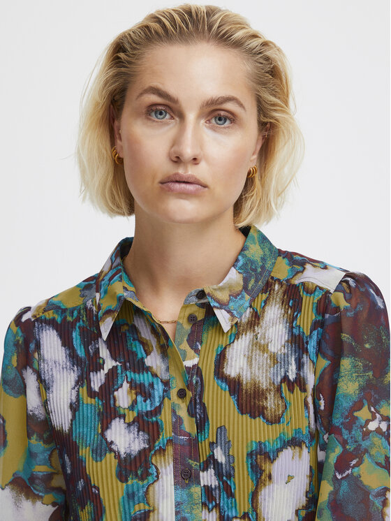 ICHI Camicia 20119759 Multicolore Regular Fit Modivo