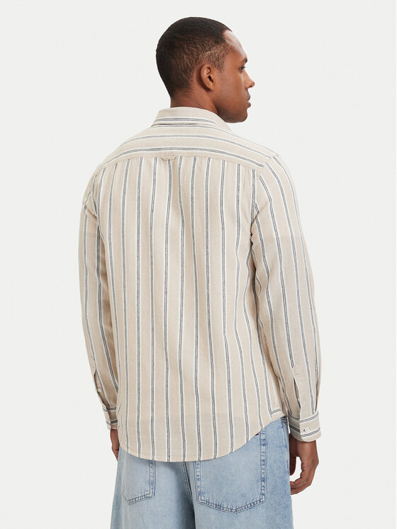 Tommy Jeans Tommy Jeans Koszula DM0DM22755 Beżowy jasny Regular Fit