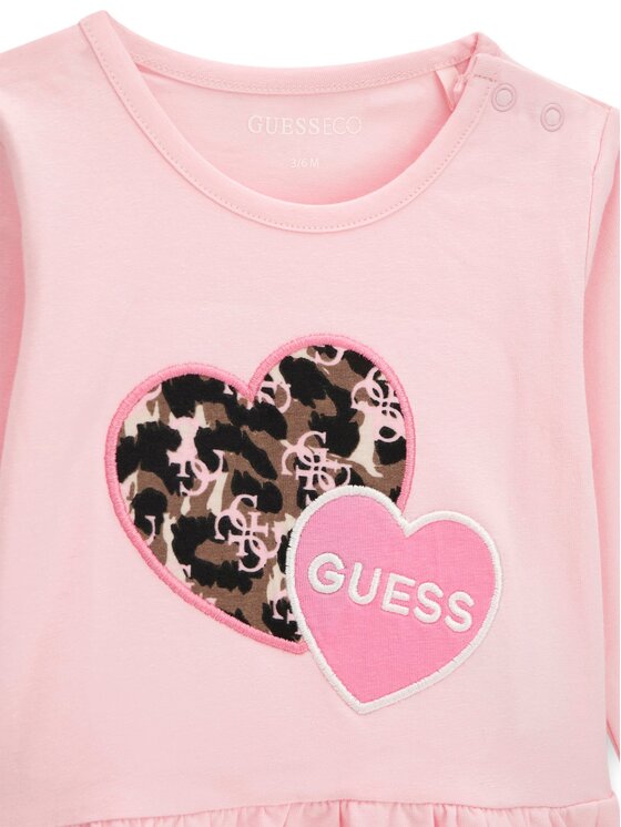 Guess Guess Komplektas: palaidinė ir tamprės A6YG02 K3896 Šviesiai rožinė Regular Fit