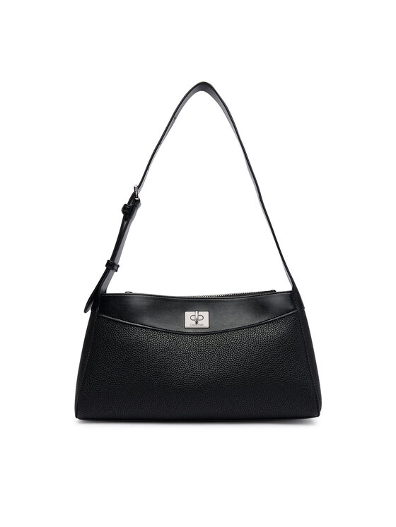 Calvin Klein Calvin Klein Kabelka Mix Media Shoulder Bag LV04F3886G Černá