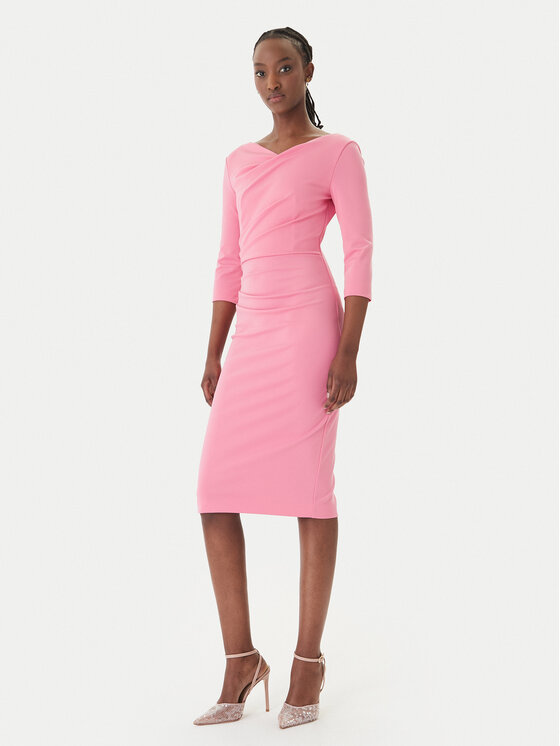 Rinascimento Rinascimento Coctailkleid CFC0127699003 Rosa Slim Fit