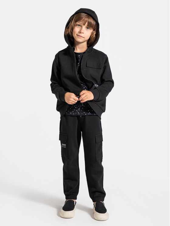 Coccodrillo Coccodrillo Долнище анцуг ZC4120201WBK Черен Regular Fit