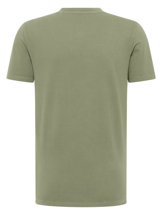 Mustang Mustang T-Shirt Style Austin Zielony Regular Fit