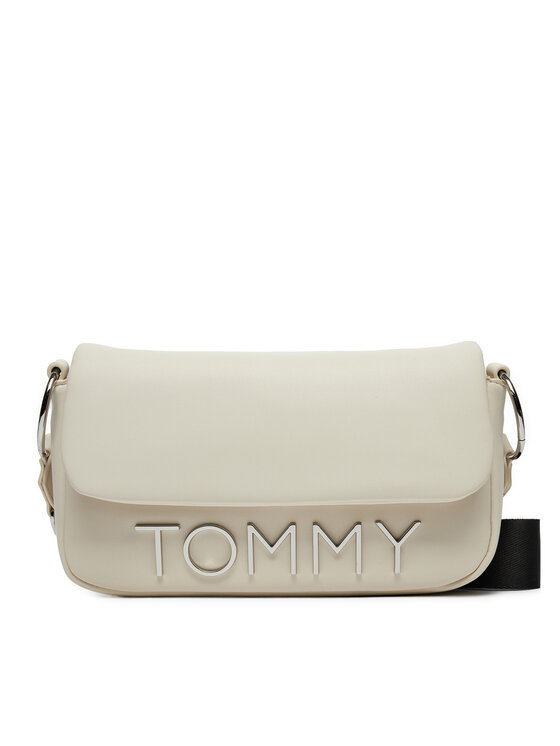 Фото - Жіноча сумка Tommy Jeans Torebka Tjw Bold Elongated Flap Cross. AW0AW16258 Écru