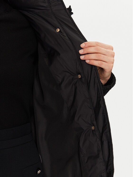 Fracomina Fracomina Zimní bunda FR24WC3003O423S9 Černá Regular Fit