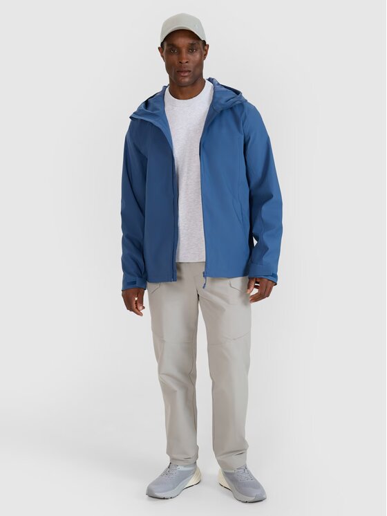 4F 4F Μπουφάν μεταβατικό 4FWSS25TTJAM703-32S Μπλε Regular Fit