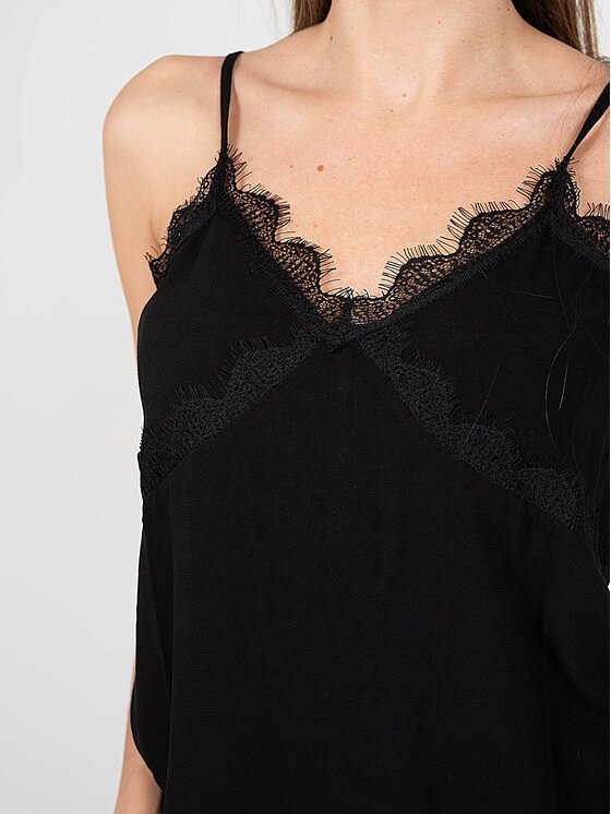 Pepe Jeans Pepe Jeans Top bez ramínek PL304343 | Karey Černá Regular Fit
