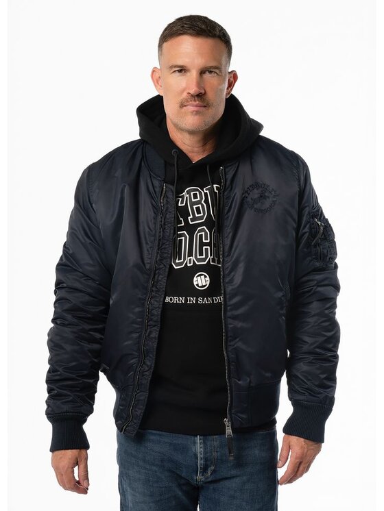 PITBULL PITBULL Kurtka przejściowa HACKET Granatowy Regular Fit