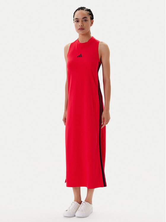 adidas adidas Kasdieninė suknelė Essentials 3-Stripes JE1206 Raudona Regular Fit