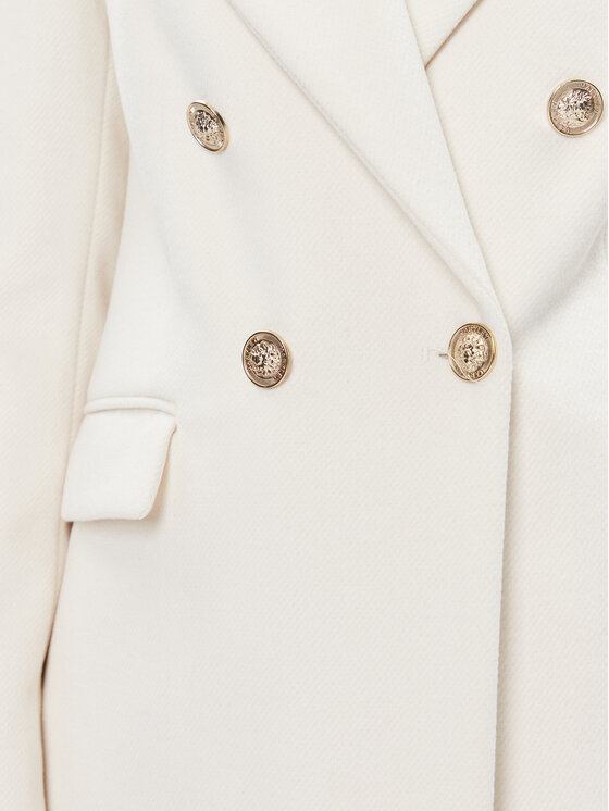 Maryley Maryley Преходно палто 23IB839/01VA Екрю Regular Fit