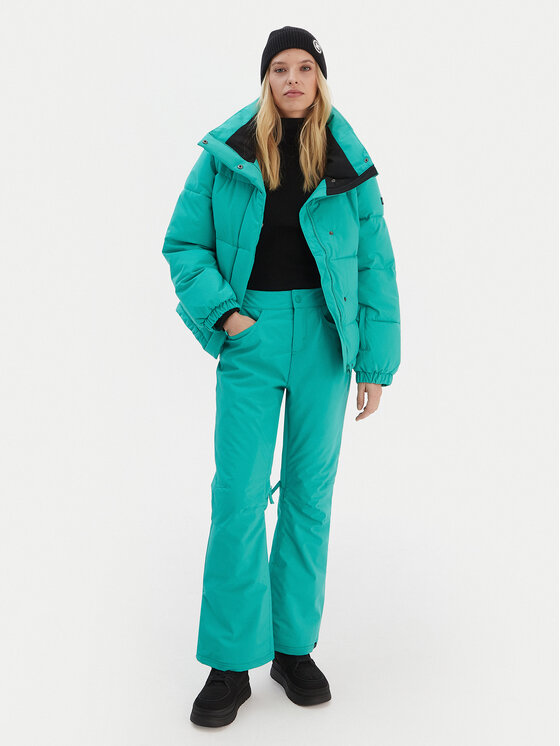 Roxy Roxy Snieglenčių kelnės Backyard ERJTP03299 Žalia Tailored Fit