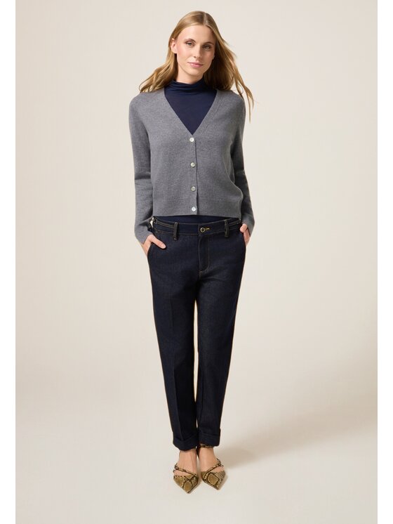 Oltre Oltre Maglione M354J005094N013 Grigio Regular Fit