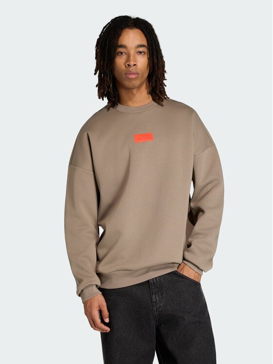 adidas adidas Longsleeve 164221 Brązowy Loose Fit