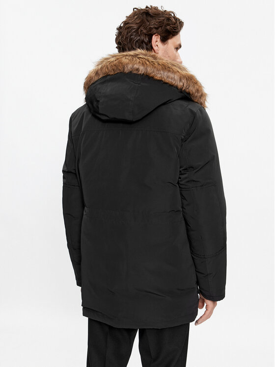 BOSS Boss Pūkinė striukė Dadico 50499371 Juoda Regular Fit