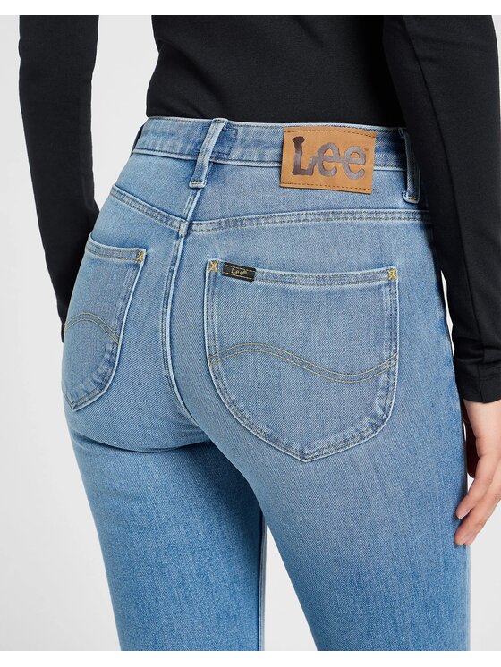 Lee Lee Jeansy SCARLETT HIGH Niebieski Skinny Fit