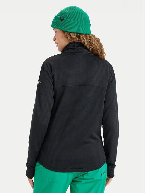 Roxy Roxy Суитшърт от техническо трико Vertere Full Zip ERJFT04974 Черен Regular Fit