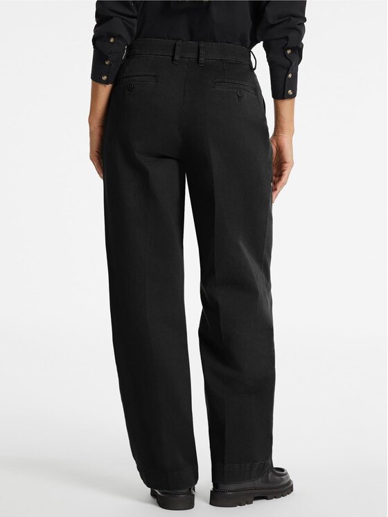 Guess Jeans Guess Jeans Kalhoty z materiálu 171703 Černá Slim Fit