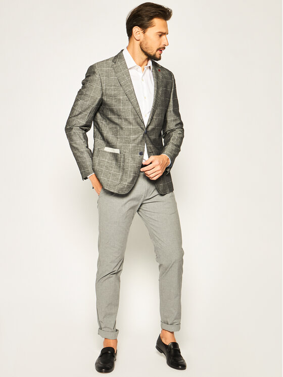 Roy Robson Roy Robson Sako 2732-00 Sivá Slim Fit