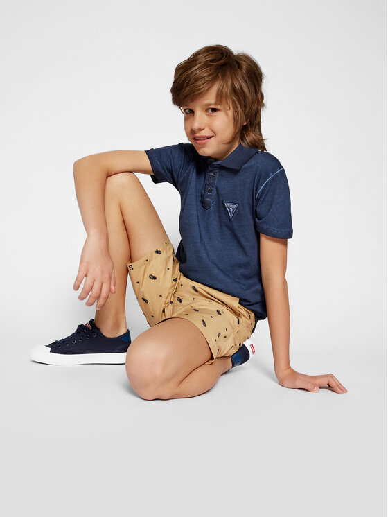 Polo L1GP01 K8HM0 Blu scuro Regular Fit