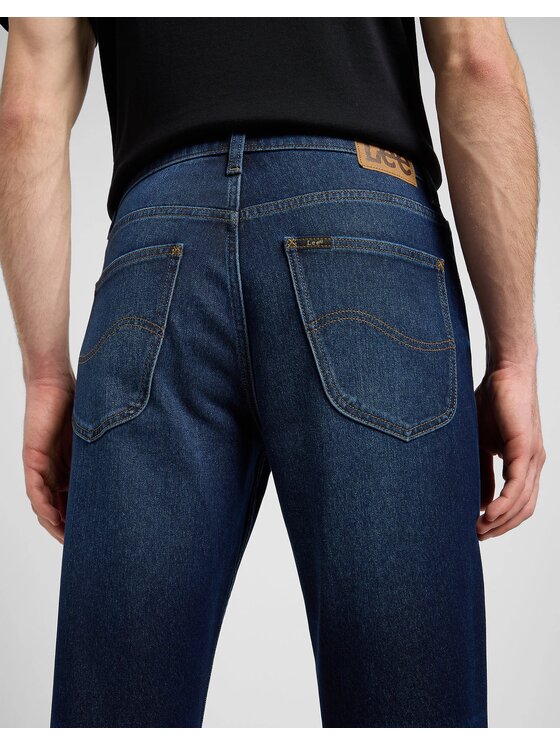 Lee Lee Jeansy BROOKLYN Granatowy Straight Fit