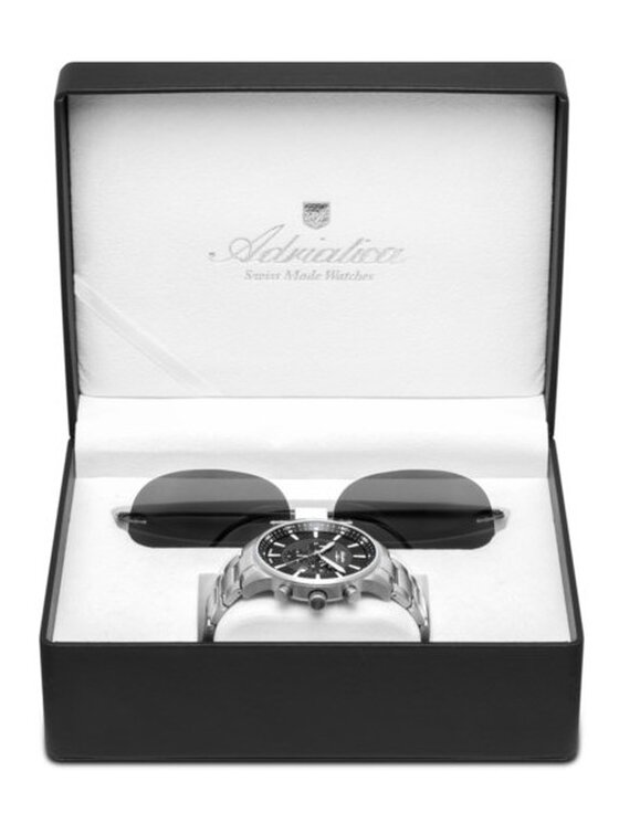 Adriatica Adriatica Zegarek A8281.4114CH-SET Srebrny
