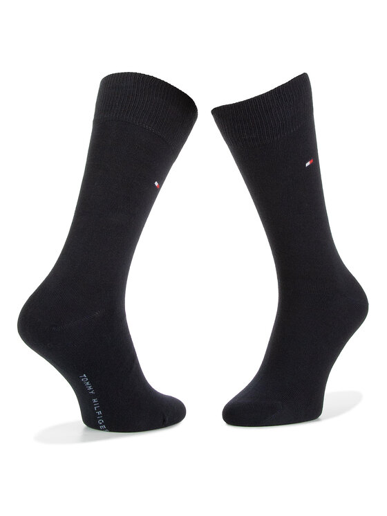 Tommy Hilfiger Tommy Hilfiger 2er-Set hohe Unisex-Socken 371111 Dunkelblau