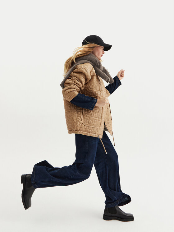 Munthe Munthe Пуловер Taccu 243160724373 Кафяв Loose Fit
