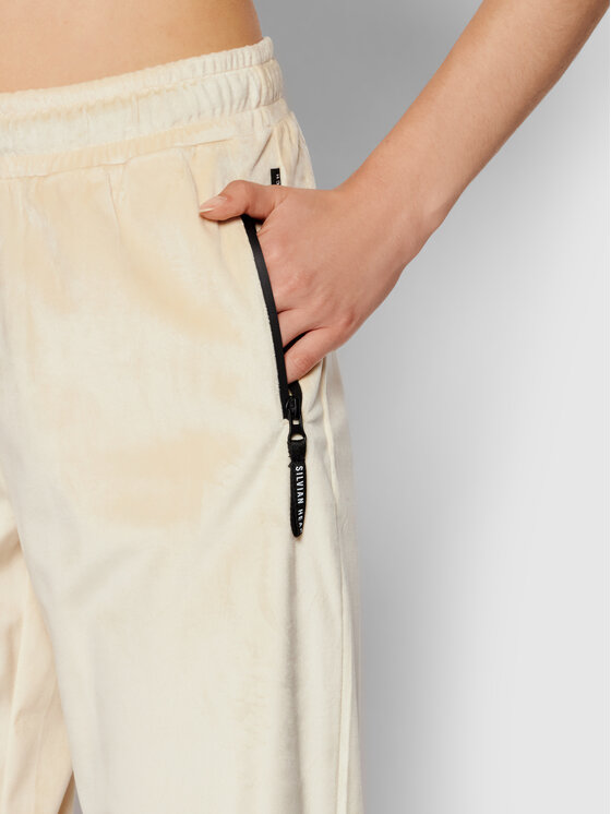 Silvian Heach Silvian Heach Sportinės kelnės Bladhut PGA21148PA Smėlio Regular Fit