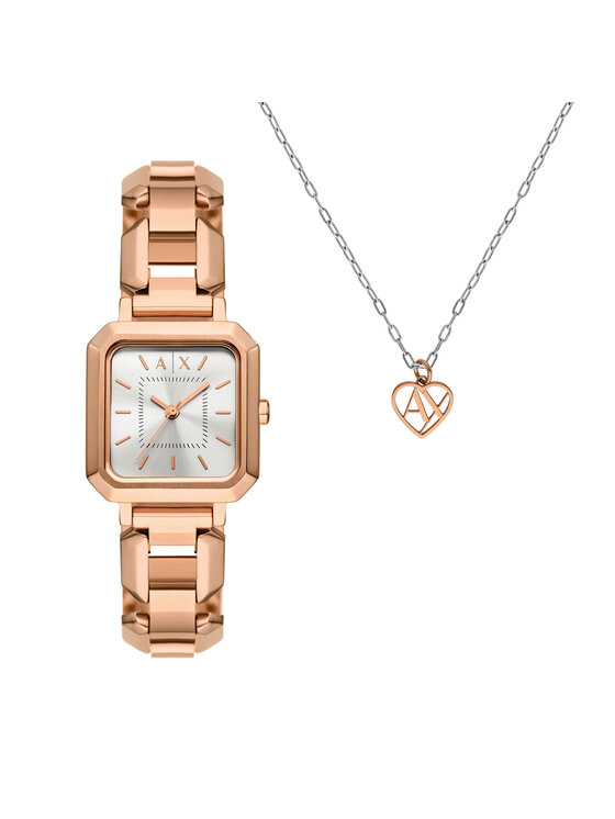 Armani Exchange Zegarek Leila AX7167SET Złoty