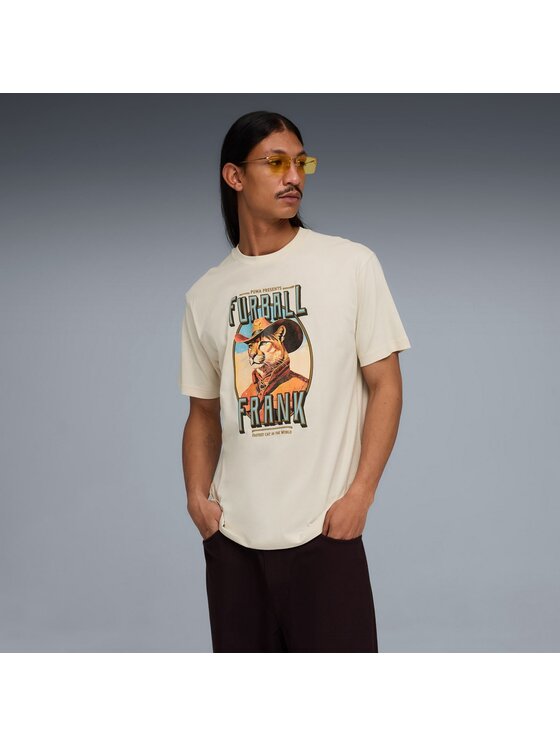 Puma Puma T-Shirt 634434 Beżowy Regular Fit