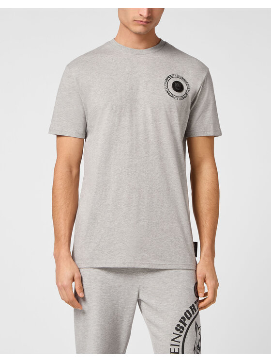 Plein Sport Plein Sport T-Shirt 14175 Szary Regular Fit