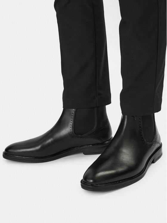 JOOP! JOOP! Členková obuv s elastickým prvkom Kleitos 4140004162 Čierna