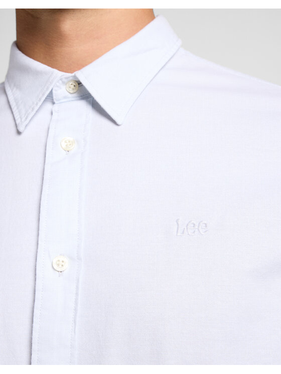 Lee Lee Koszula PATCH SHIRT 112363910 Biały Regular Fit