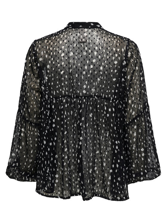 ONLY ONLY Blúz Aida 15283695 Fekete Loose Fit