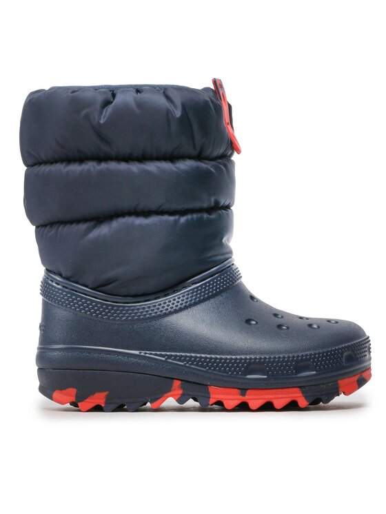 Cizme de zăpadă Crocs Classic Neo Puff Boot K 207684 Bleumarin