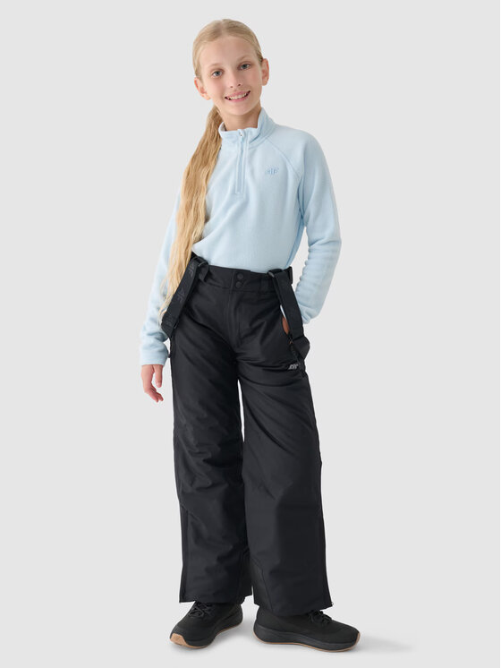 4F 4F Fleecová mikina 4FJRAW24UFLEU062-25S Sivá Regular Fit