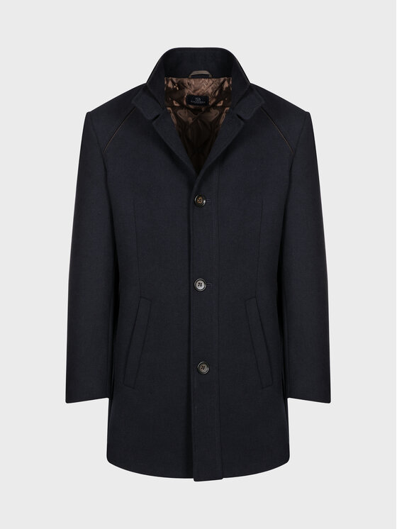 Evenemen Evenemen Płaszcz zimowy VISTA Granatowy Slim Fit