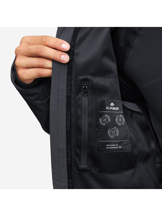 Alpinus Alpinus Kurtka softshell Roignais Czarny Regular Fit
