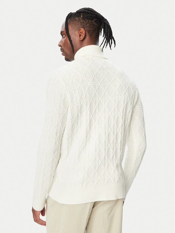 KARL LAGERFELD KARL LAGERFELD Dolčevita 655031 564308 Krem Regular Fit