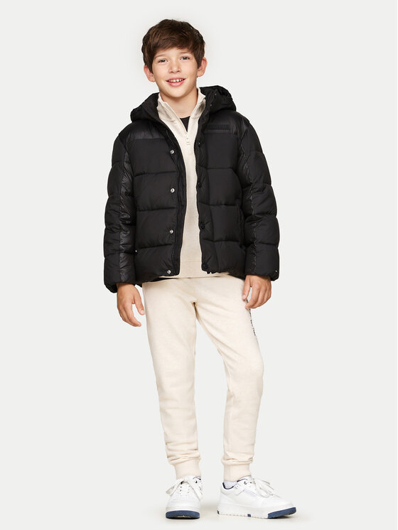 Tommy Hilfiger Tommy Hilfiger Μπουφάν πουπουλένιο KB0KB09207 Μαύρο Regular Fit