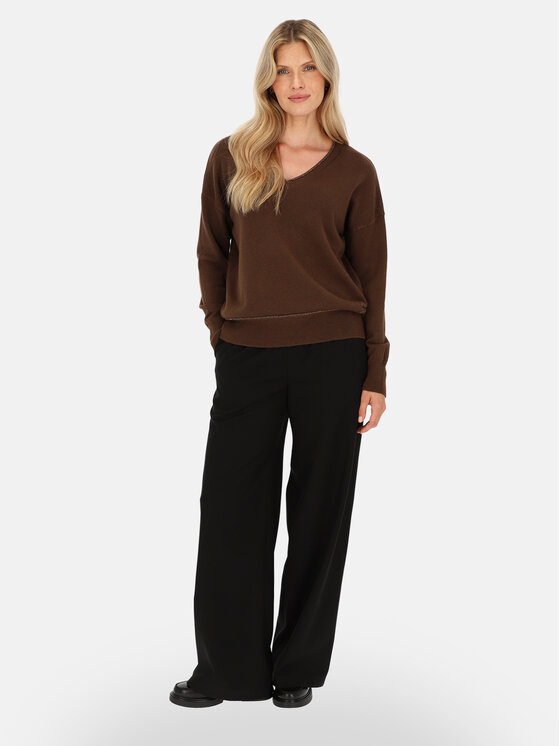 L’AF L’AF Sweter Aura Brązowy Regular Fit