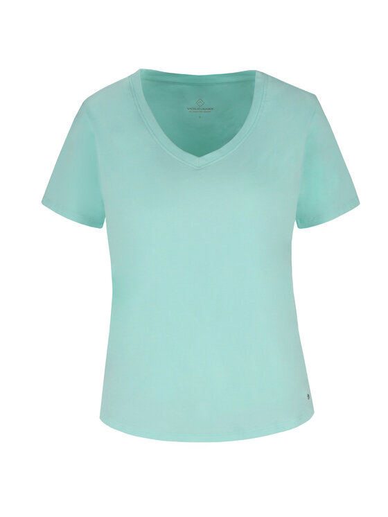 Volcano Volcano T-Shirt T-LEA Zielony Regular Fit
