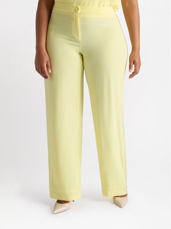 Fiorella Rubino Fiorella Rubino Pantaloni di tessuto P002T005061N018 Giallo Regular Fit
