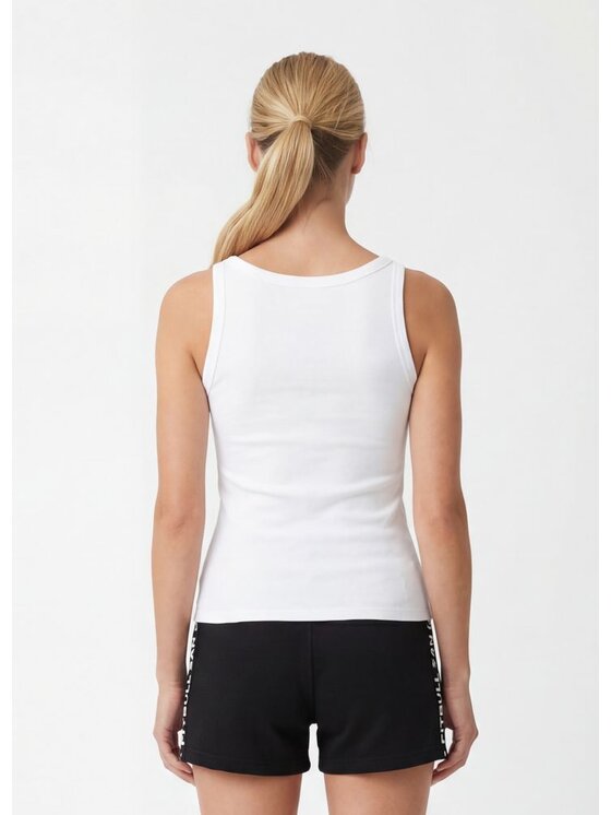 PITBULL PITBULL Tank top Rib LAYLA II Biały Regular Fit
