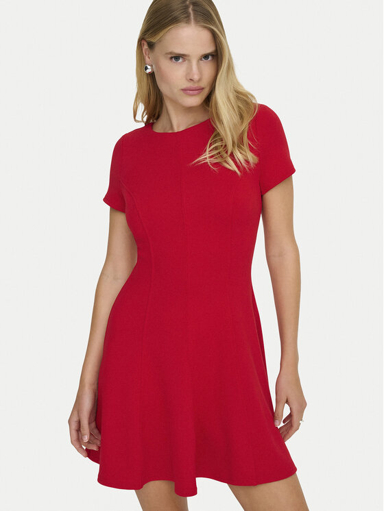 ONLY ONLY Každodenné šaty Kenya 15370506 Červená Regular Fit