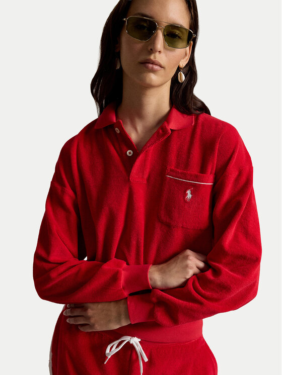 Polo Ralph Lauren Polo Ralph Lauren Pulóver 211A12737003 Piros Relaxed Fit
