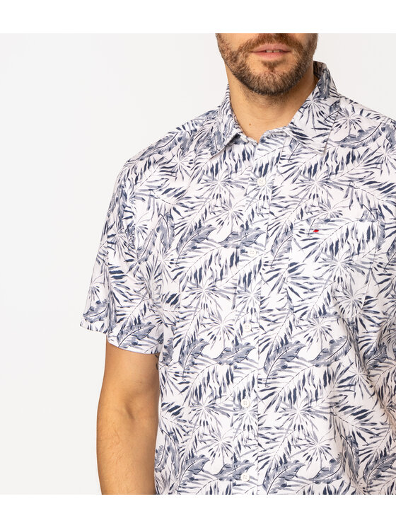 Lee Cooper Lee Cooper Koszula HAWAII2 ML56 Biały Regular Fit