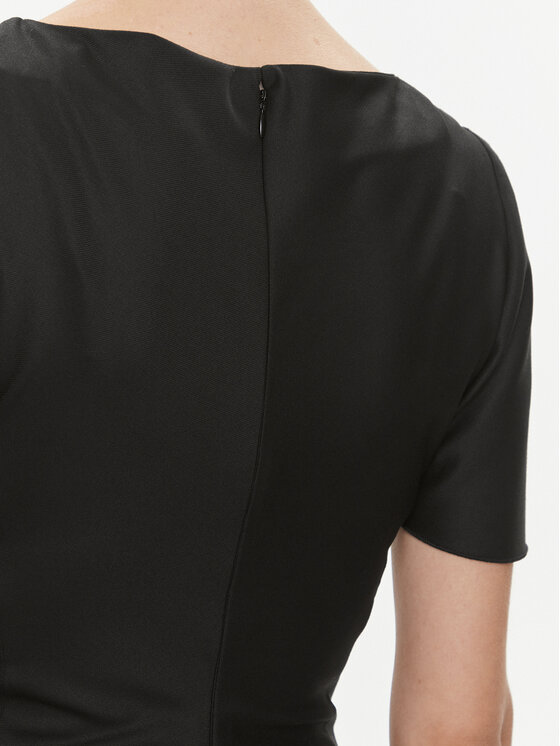 Trussardi Trussardi Rochie de zi 56D00771 Negru Regular Fit