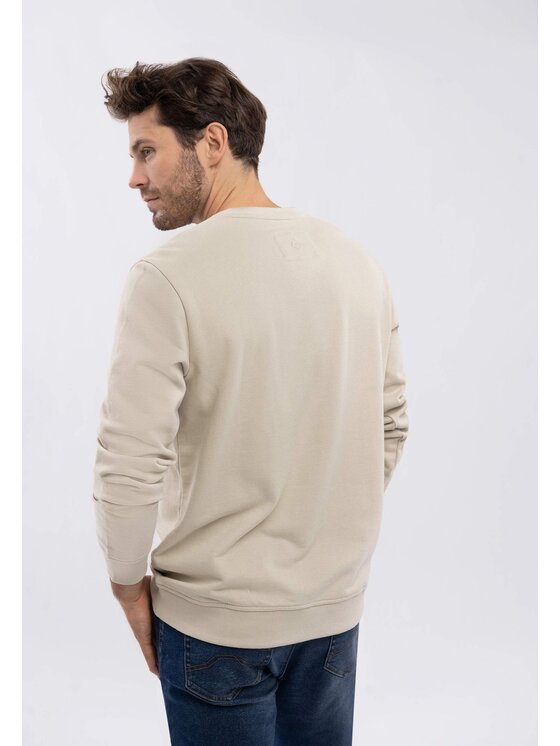 Volcano Volcano Bluza B-ANDY Beżowy Regular Fit